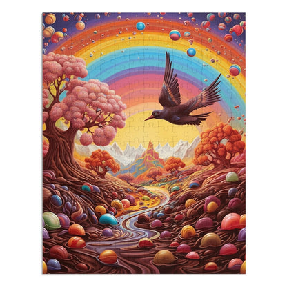 Chocolate River in the Candy Valley  Jigsaw Puzzle (30, 110, 252, 500,1000-Piece)