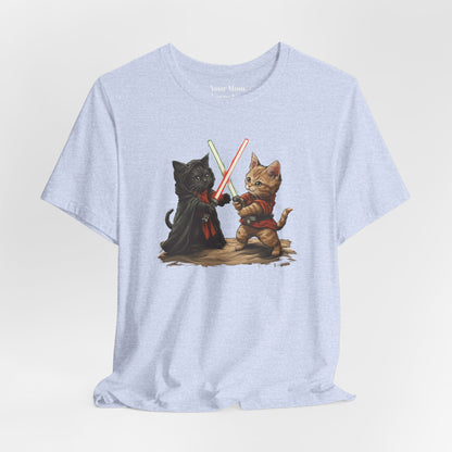 Kitty Star Wars Battle Unisex Jersey Short Sleeve Tee