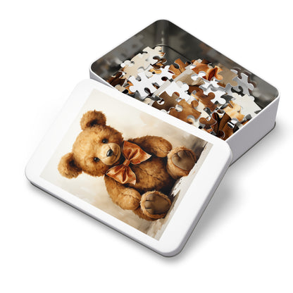 Watercolor Teddy Bear Jigsaw Puzzle (30, 110, 252, 500,1000-Piece)