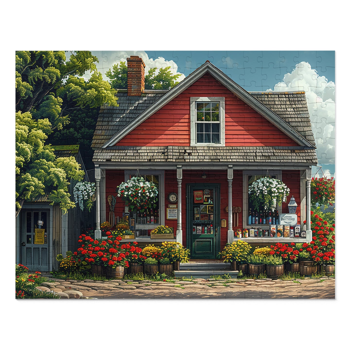 Little Red Country Store  Jigsaw Puzzle (30, 110, 252, 500,1000-Piece)