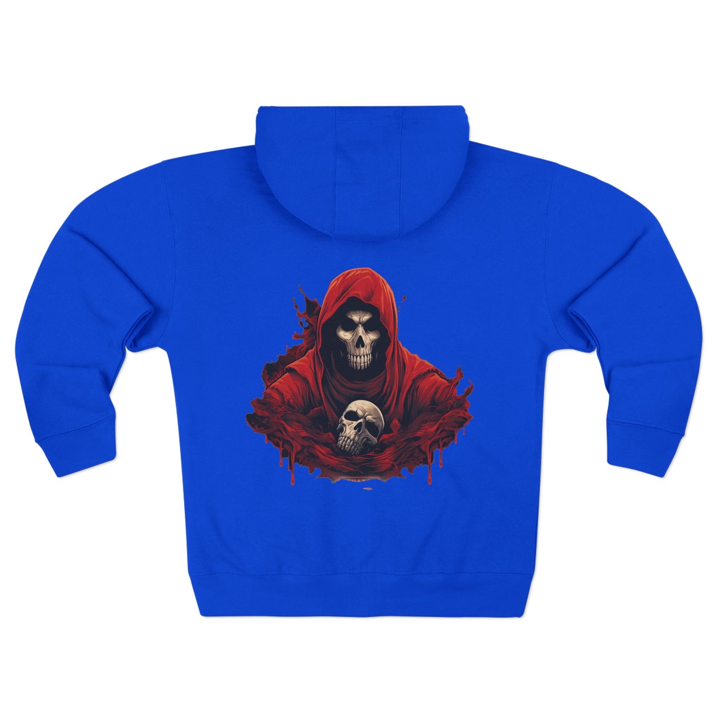 Evil Skeleton Unisex Premium Full Zip Hoodie