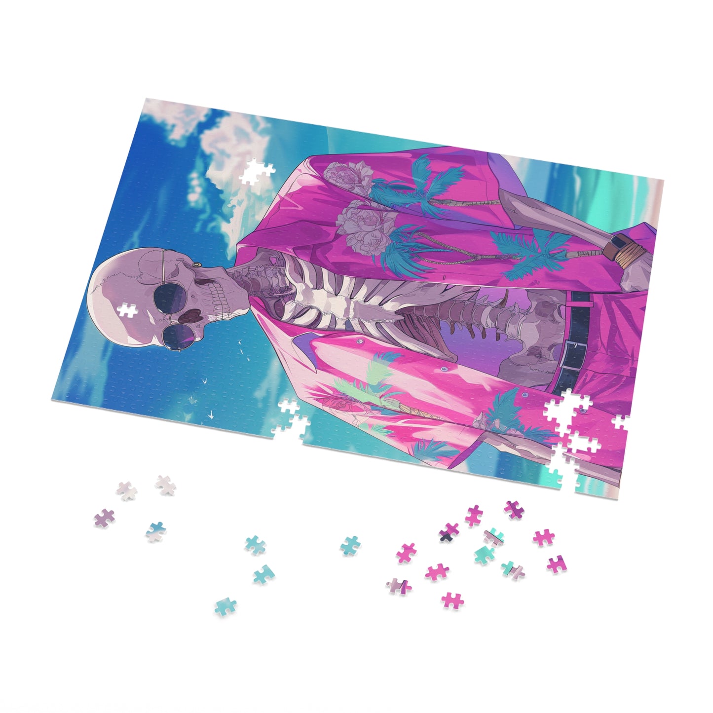 Vacation Skeleton Jigsaw Puzzle (30, 110, 252, 500,1000-Piece)