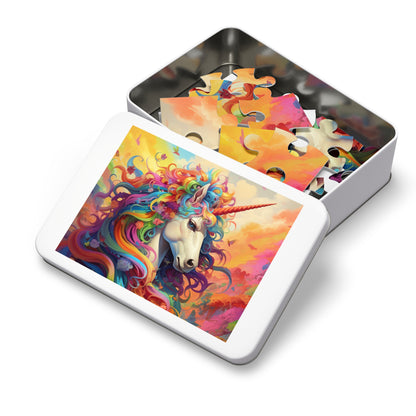 Colorful Unicorn  Jigsaw Puzzle (30, 110, 252, 500,1000-Piece)