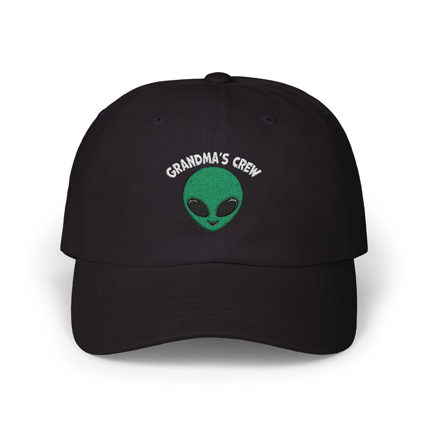 Grandma's Crew Alien Dad Cap - Fun and Casual Embroidered Hat