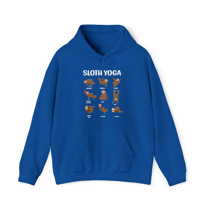Sloth Yoga Hoodie Sloth Lovers Hooded Sweatshirt Yoga Lovers Shirt