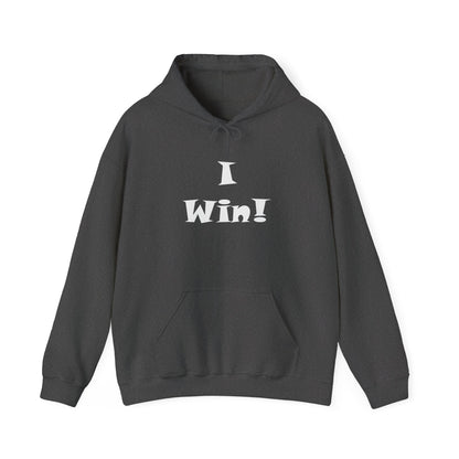 I Win! Unisex Heavy Blend™ Hooded Sweatshirt - Motivational Hoodie for Celebrations