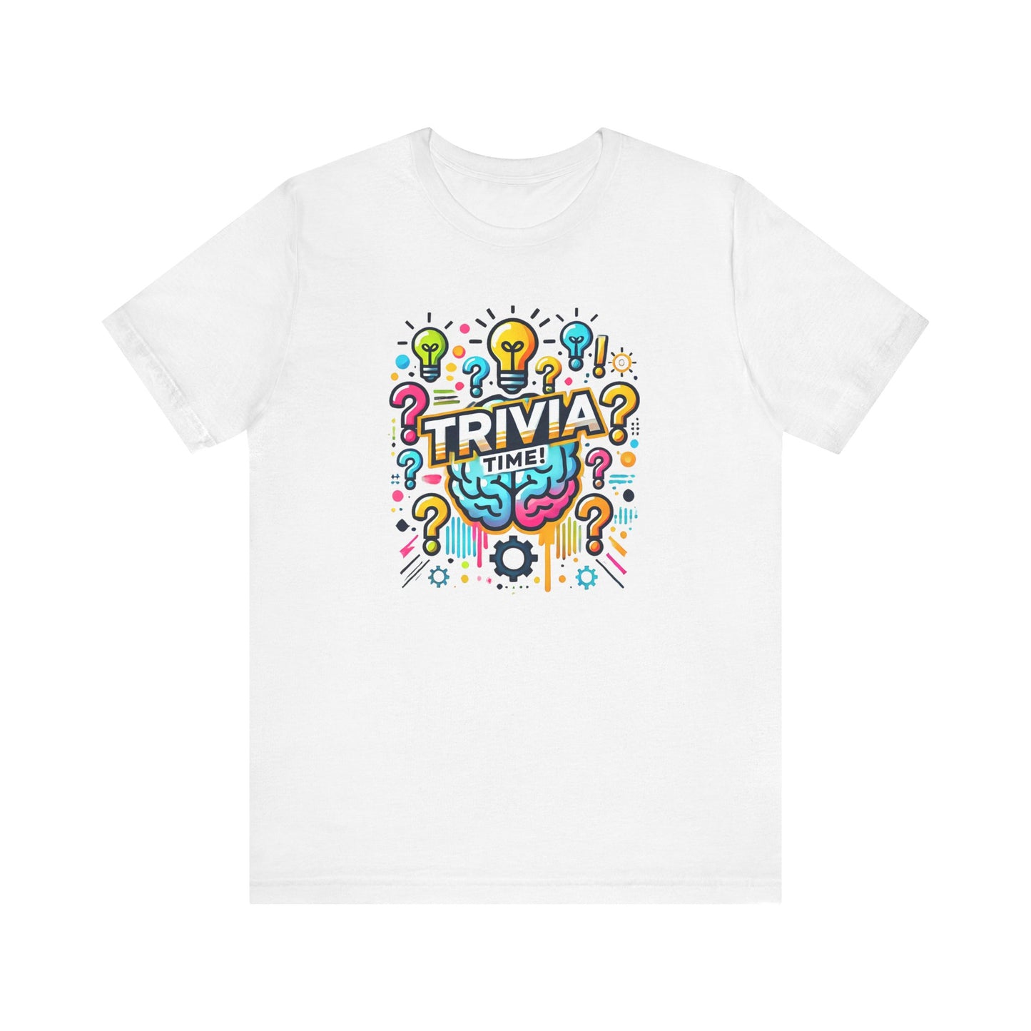 Trivia Time Unisex Short Sleeve Tee - Fun & Colorful Quiz Shirt