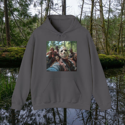 Jason Selfie with Campers Unisex Heavy Blend™ Hooded Sweatshirt