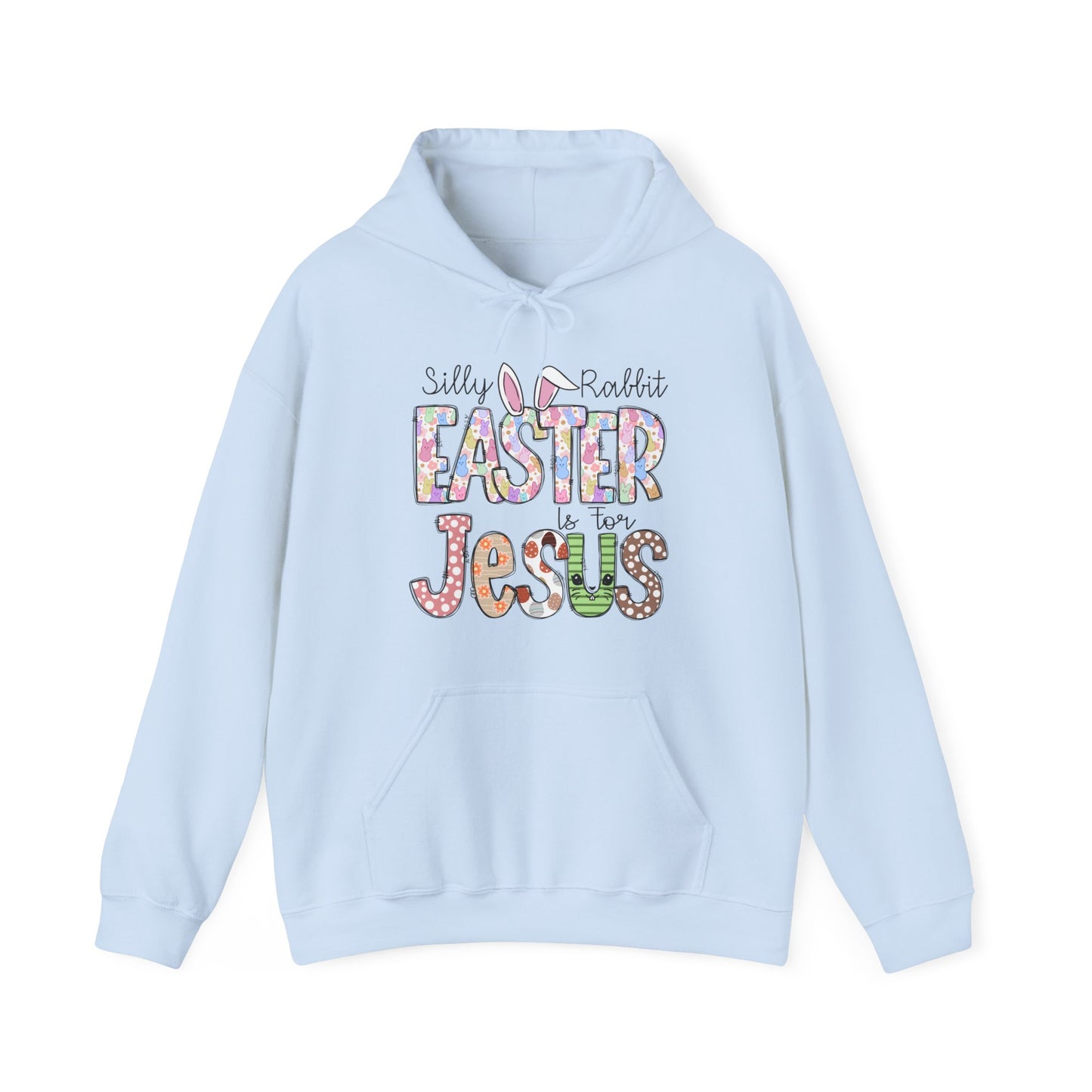 Silly Rabbit Easter is for Jesus  Unisex Heavy Blend™ Hooded Sweatshirt