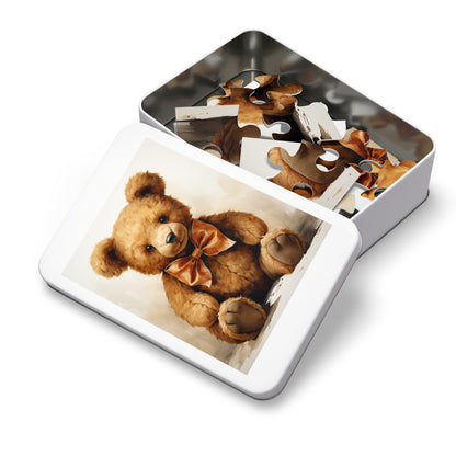 Watercolor Teddy Bear Jigsaw Puzzle (30, 110, 252, 500,1000-Piece)