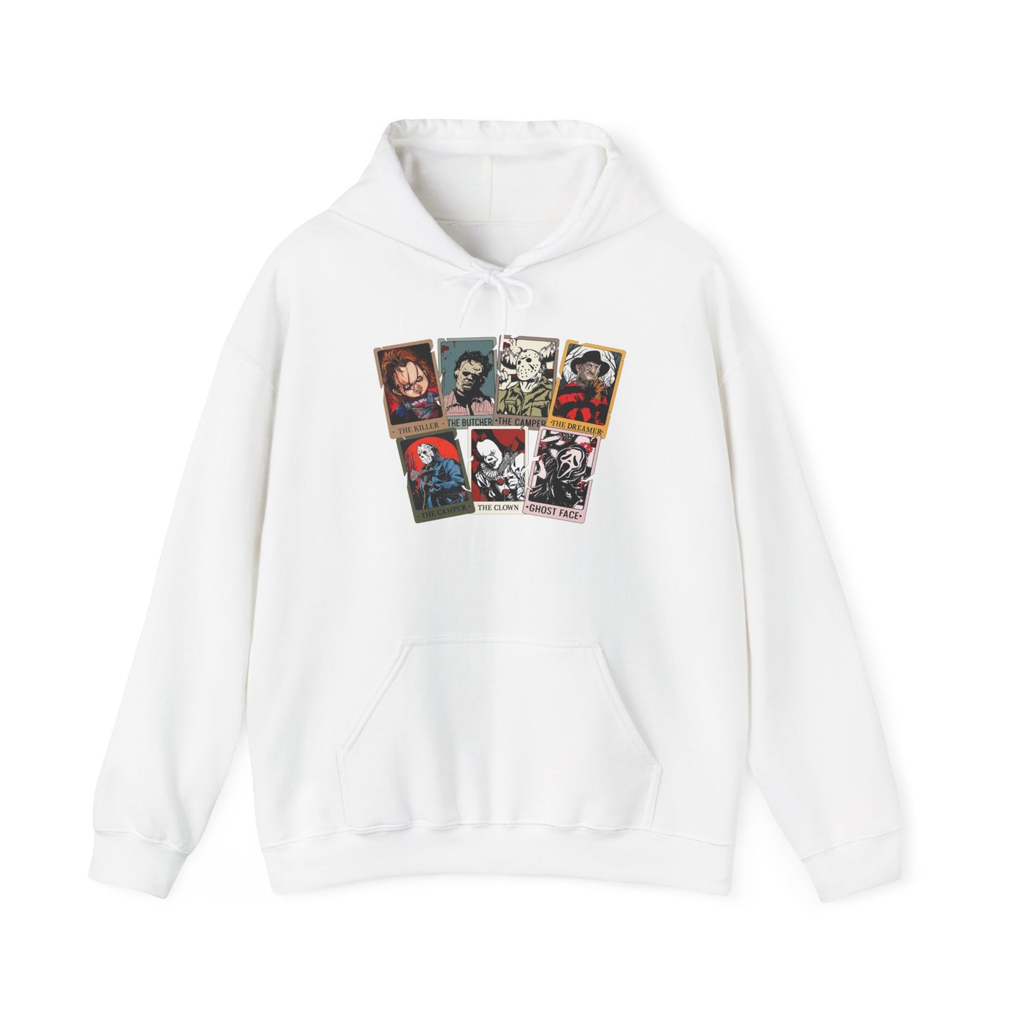 Horror Friends Tarot Cards Unisex Heavy Blend™ Hooded Sweatshirt