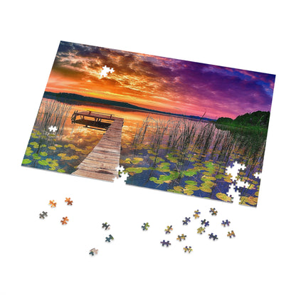 Sunset at the Lake  Jigsaw Puzzle (30, 110, 252, 500,1000-Piece)