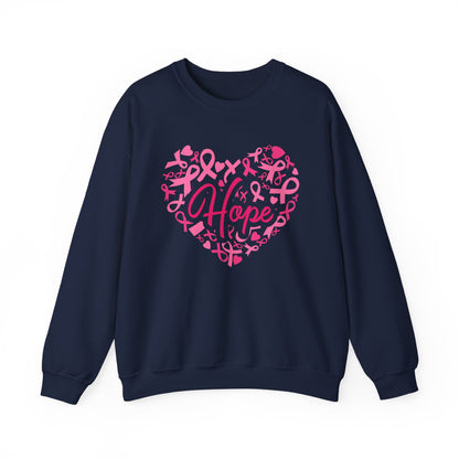Hope Heart Breast Cancer Awareness Sweatshirt