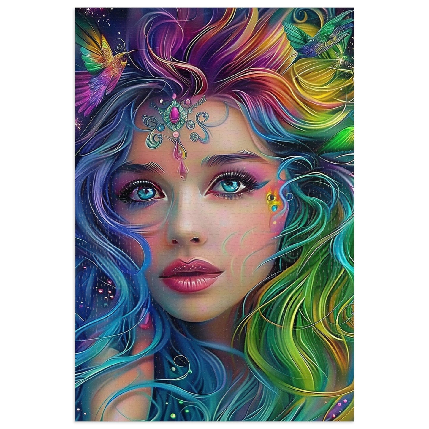 Hummingbird Princess Jigsaw Puzzle (30, 110, 252, 500,1000-Piece)