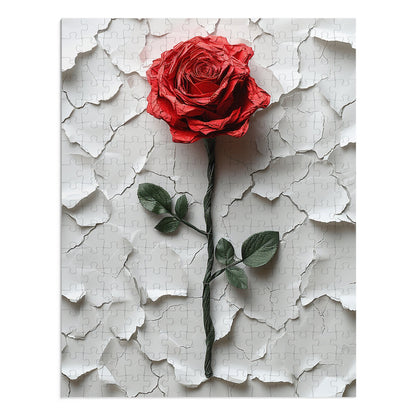 Paper Rose Jigsaw Puzzle (30, 110, 252, 500,1000-Piece)