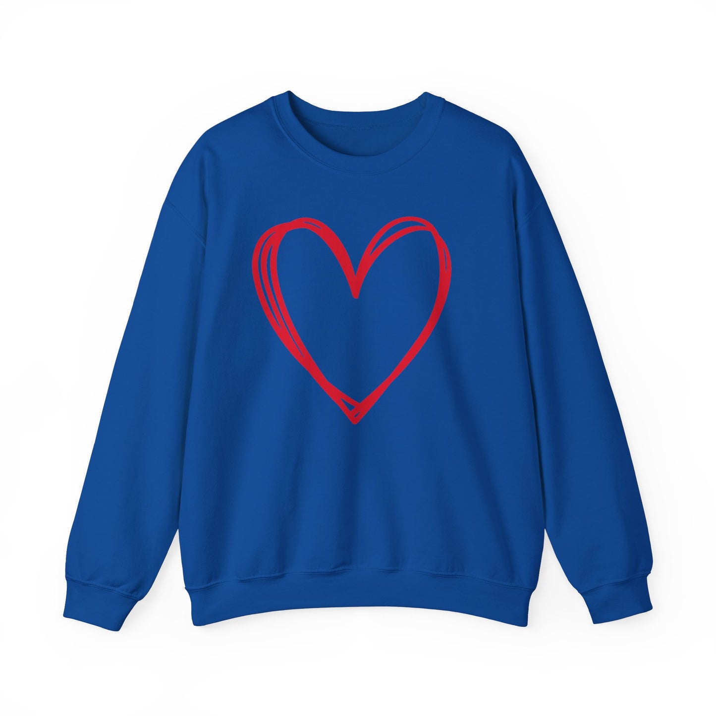 Hand-drawn Heart  Unisex Heavy Blend™ Crewneck Sweatshirt