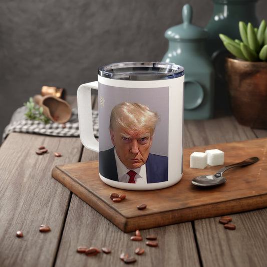 President Trump Mug Shot Insulated Coffee Mug