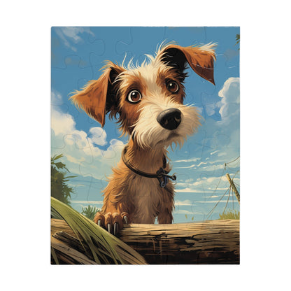 Cute Dog Looking For Home Jigsaw Puzzle (30, 110, 252, 500,1000-Piece)