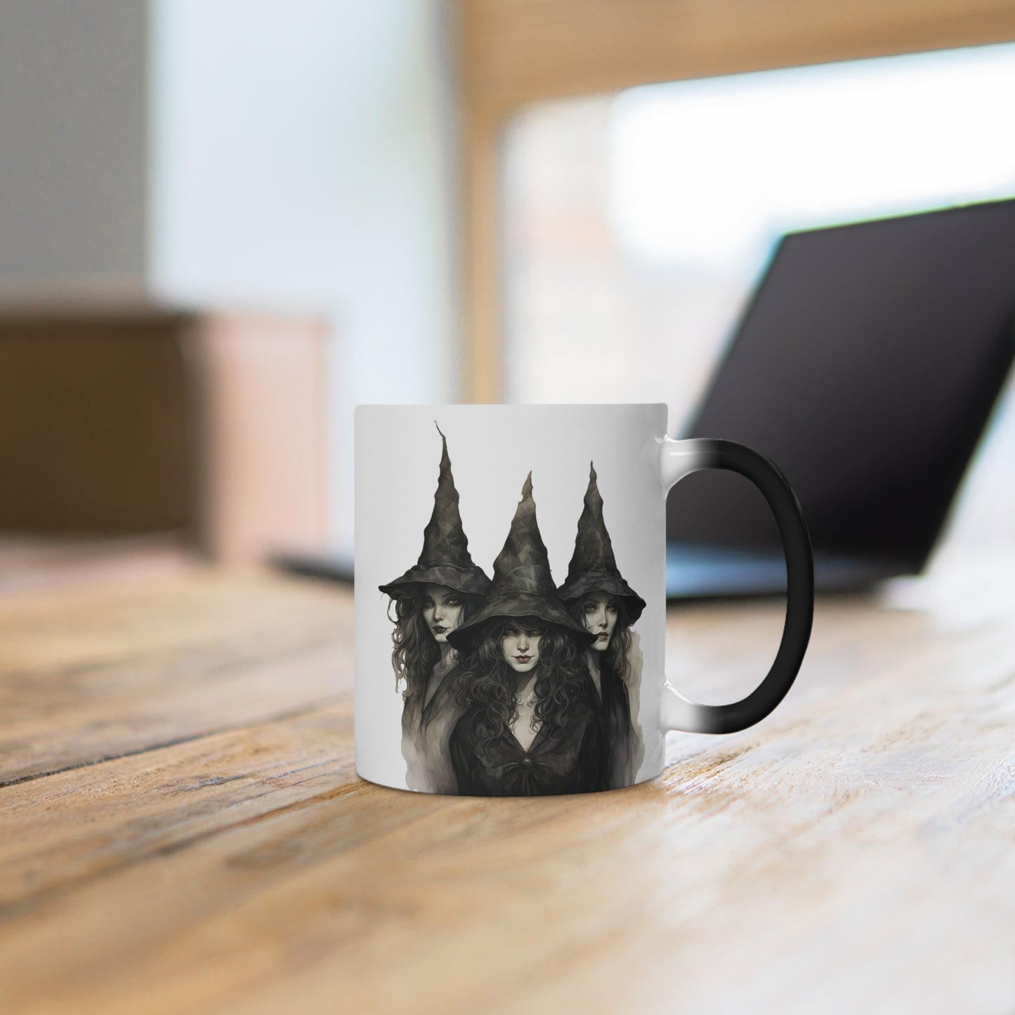 Classic Witch Picture, Halloween Mug, Color Changing Mug
