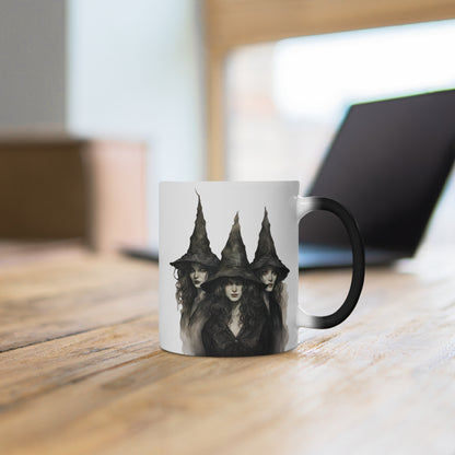Classic Witch Picture, Halloween Mug, Color Changing Mug