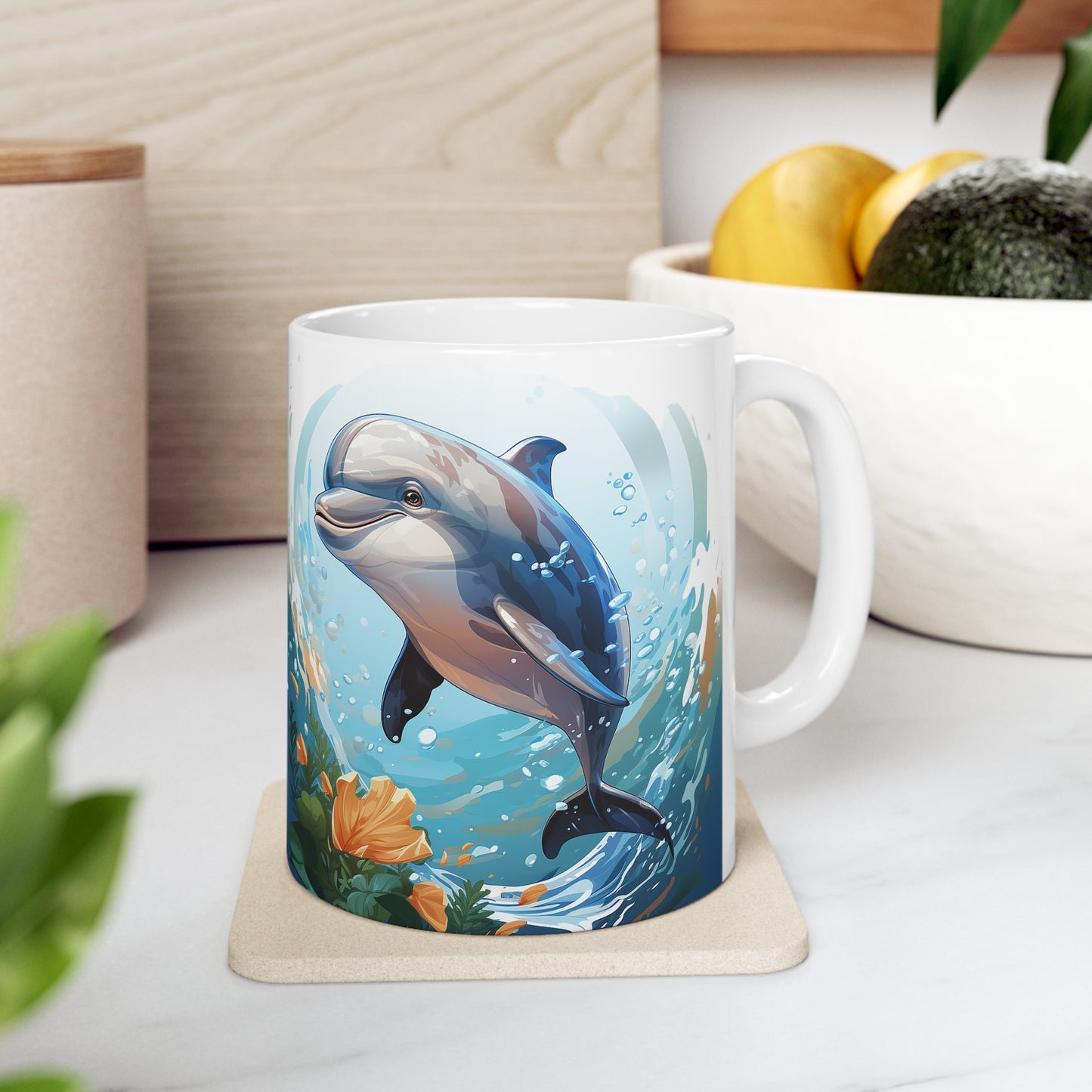 The Malloy Dolphin Collection Ceramic Mug 11oz