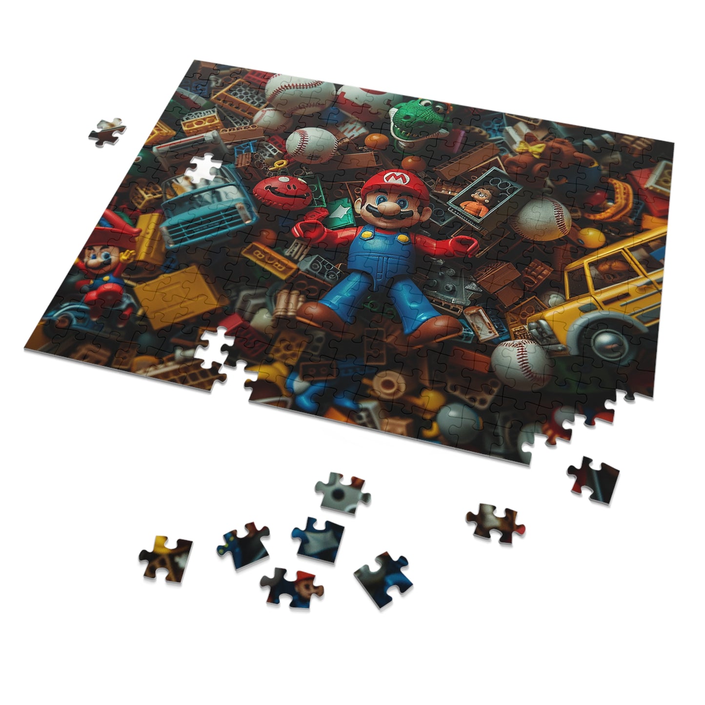 Mario and Toys  Jigsaw Puzzle (30, 110, 252, 500,1000-Piece)