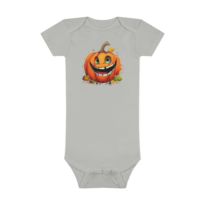 Halloween Pumpkin Baby Short Sleeve Onesie®