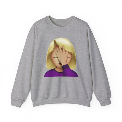 Facepalm Emoji  Unisex Heavy Blend™ Crewneck Sweatshirt