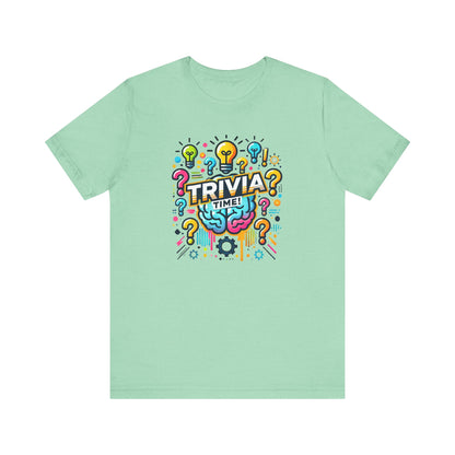 Trivia Time Unisex Short Sleeve Tee - Fun & Colorful Quiz Shirt