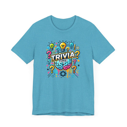 Trivia Time Unisex Short Sleeve Tee - Fun & Colorful Quiz Shirt