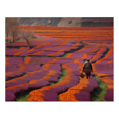 Saffron Fields  Jigsaw Puzzle (30, 110, 252, 500,1000-Piece)