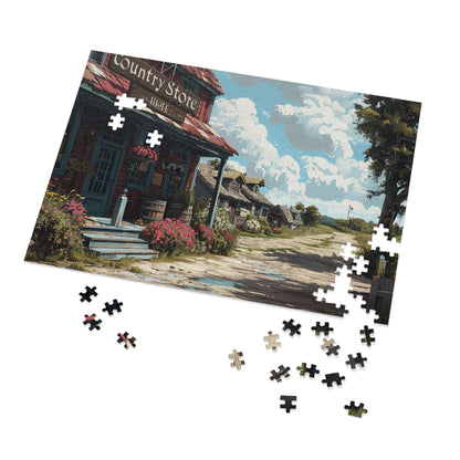 The Road to the Country Store  Jigsaw Puzzle (30, 110, 252, 500,1000-Piece)