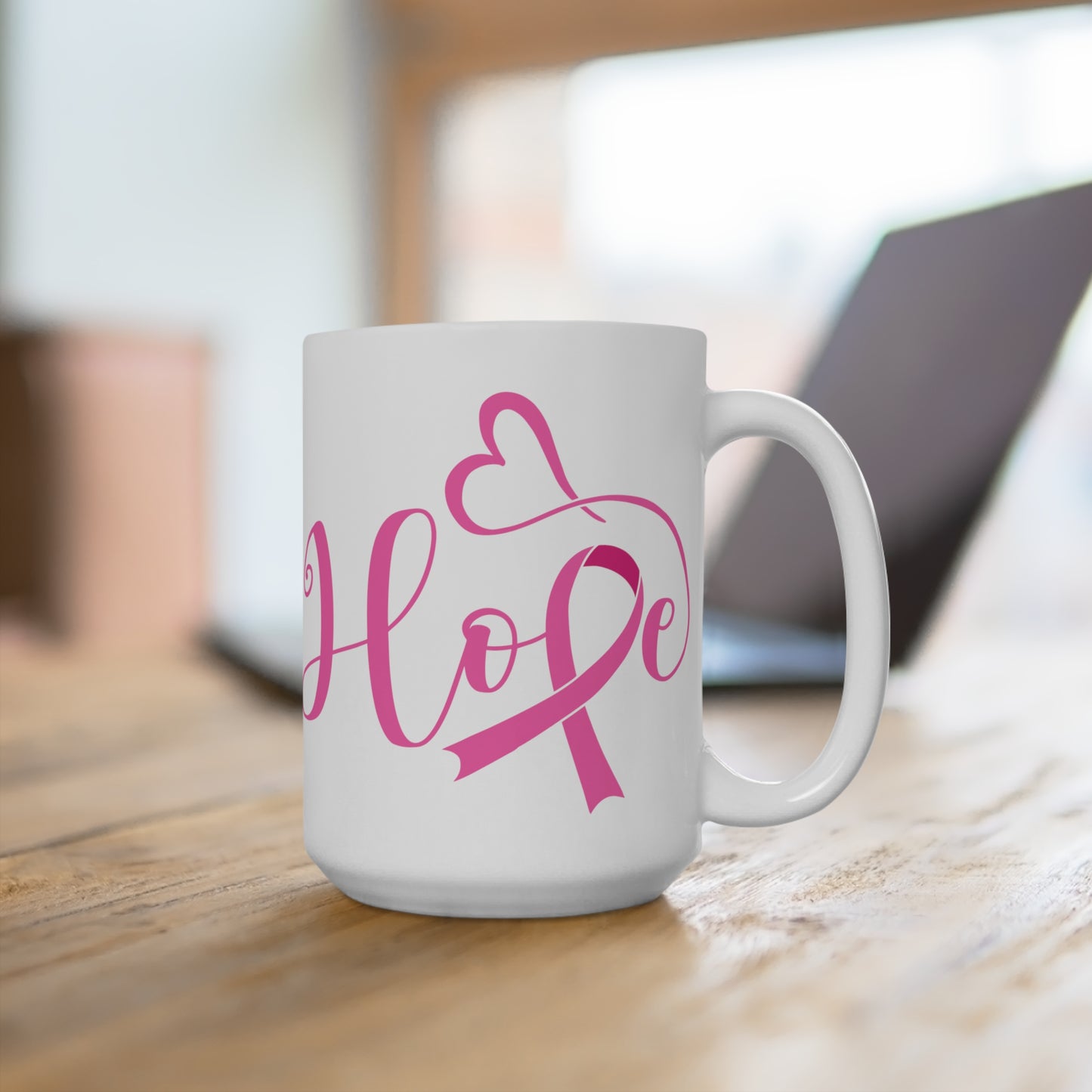 Hope Breast Cancer Motivational Ceramic Mugs (11oz\15oz\20oz)