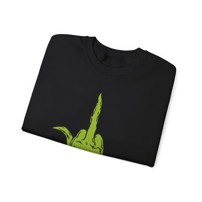 The Grinch Middle Finger!  Unisex Heavy Blend™ Crewneck Sweatshirt