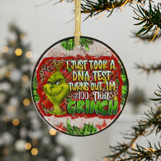 100% Grinch DNA Acrylic Ornaments