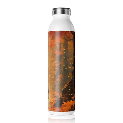 Autumn Anime Scene Slim Water Bottle