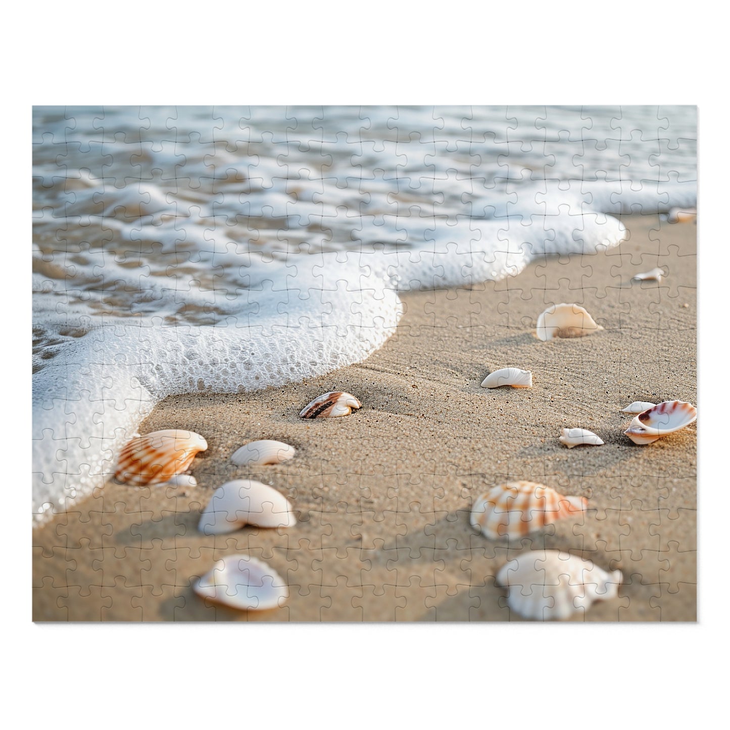 Sea Shells by the Sea Shore  Jigsaw Puzzle (30, 110, 252, 500,1000-Piece)