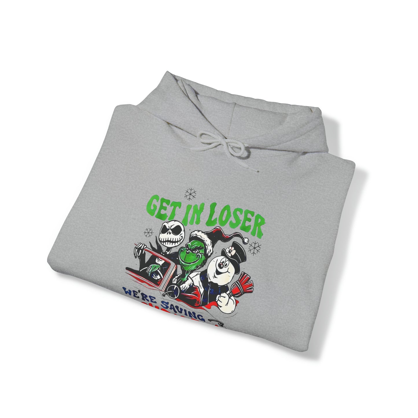 Get in the Car Friends We're Saving Christmas!  Unisex Heavy Blend™ Hooded Sweatshirt