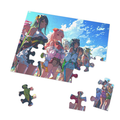 Anime Girl Lineup  Jigsaw Puzzle (30, 110, 252, 500,1000-Piece)