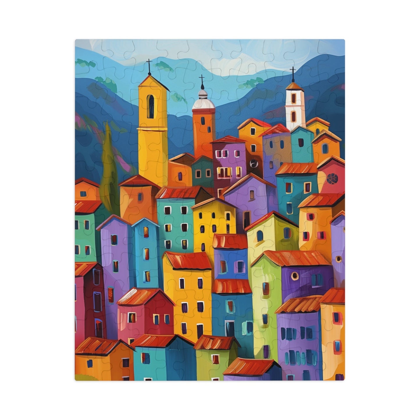 Italian Village Jigsaw Puzzle (30, 110, 252, 500,1000-Piece)