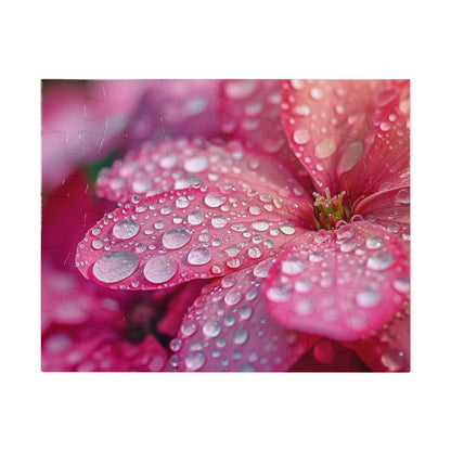 Pretty and Pinky Petals After a Spring Rain Jigsaw Puzzle (30, 110, 252, 500,1000-Piece)