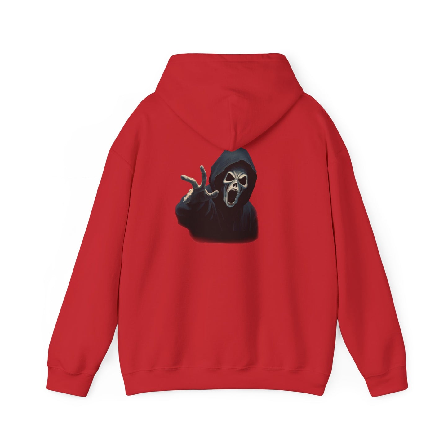 Scary Creeper Back Print Hoodie Sweatshirt