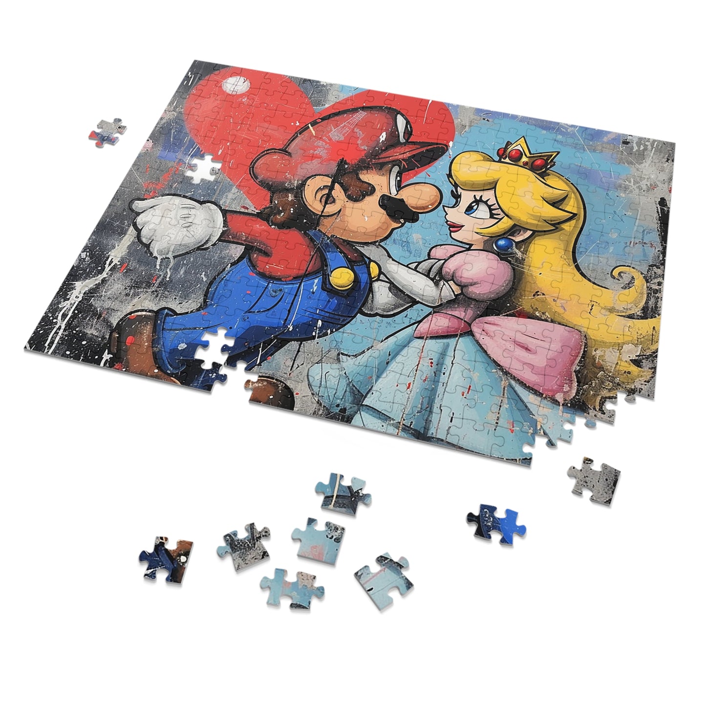 Mario and Princess Love Jigsaw Puzzle (30, 110, 252, 500,1000-Piece)