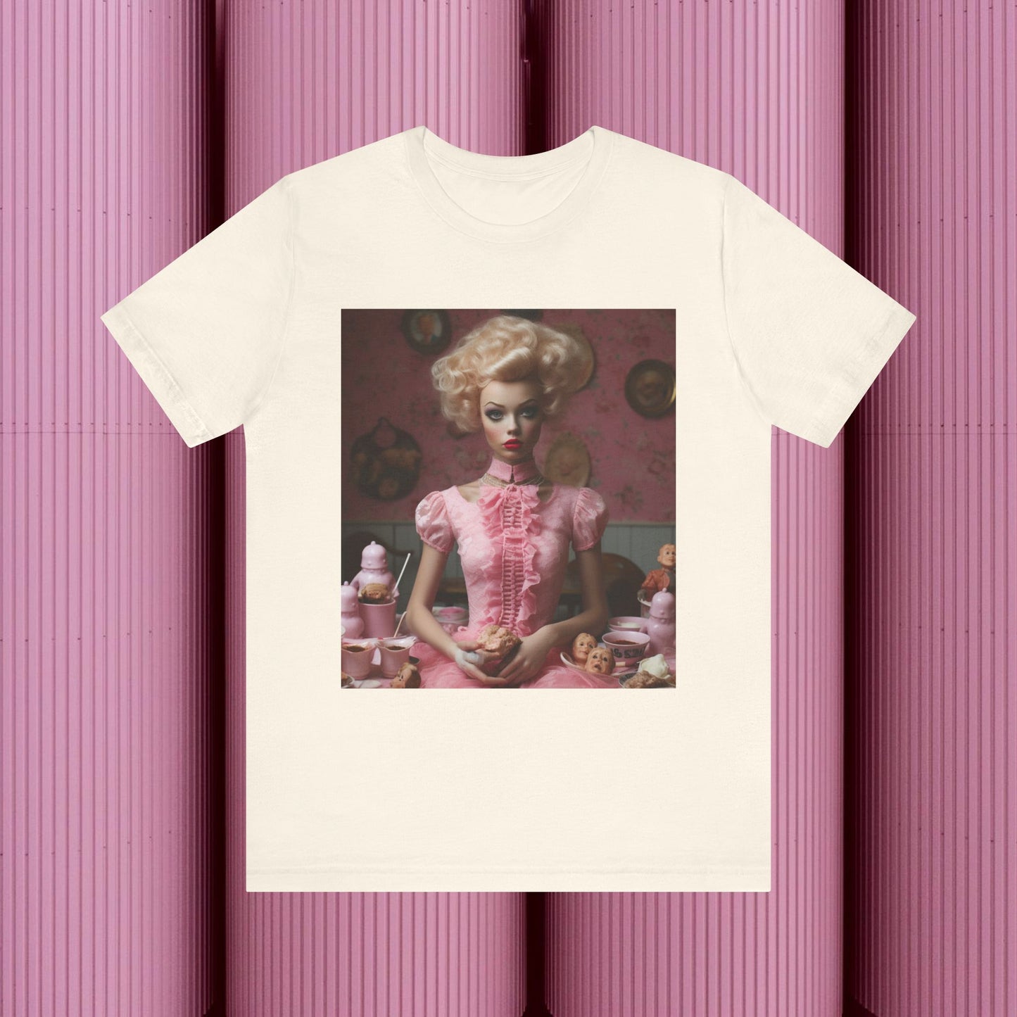 Creepy Barbie Doll Unisex Jersey Short Sleeve Tee