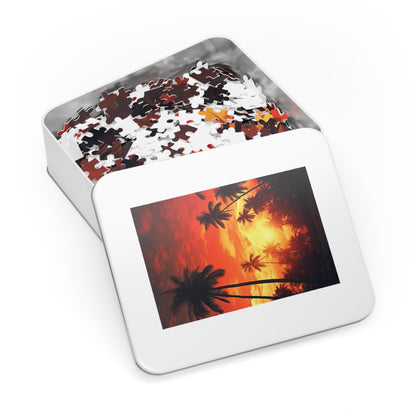 Palm Trees at Sunset Jigsaw Puzzle (30, 110, 252, 500,1000-Piece)