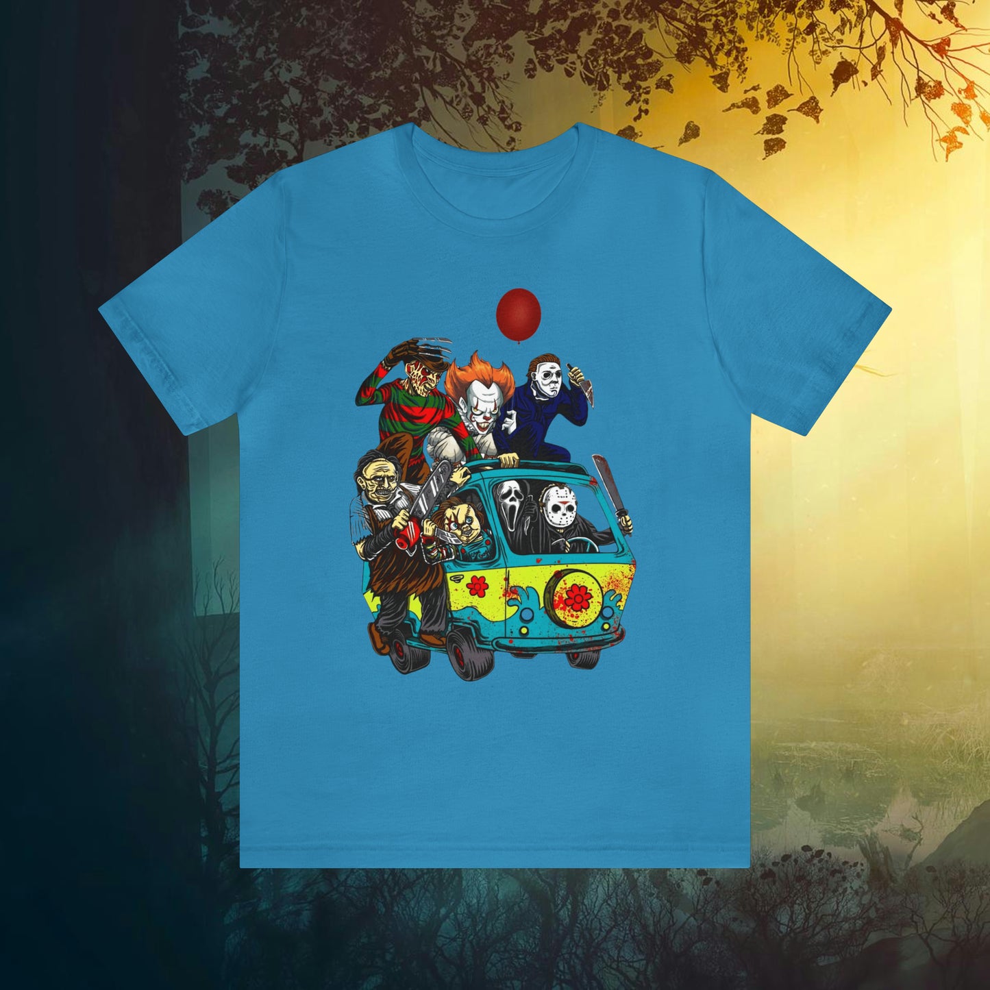 Horror Mystery Machine Unisex Jersey Short Sleeve Tee