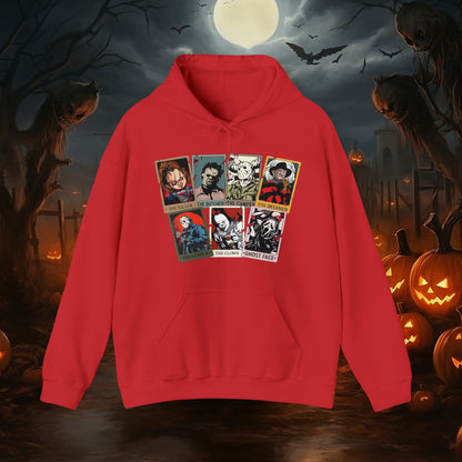 Horror Friends Tarot Cards Unisex Heavy Blend™ Hooded Sweatshirt