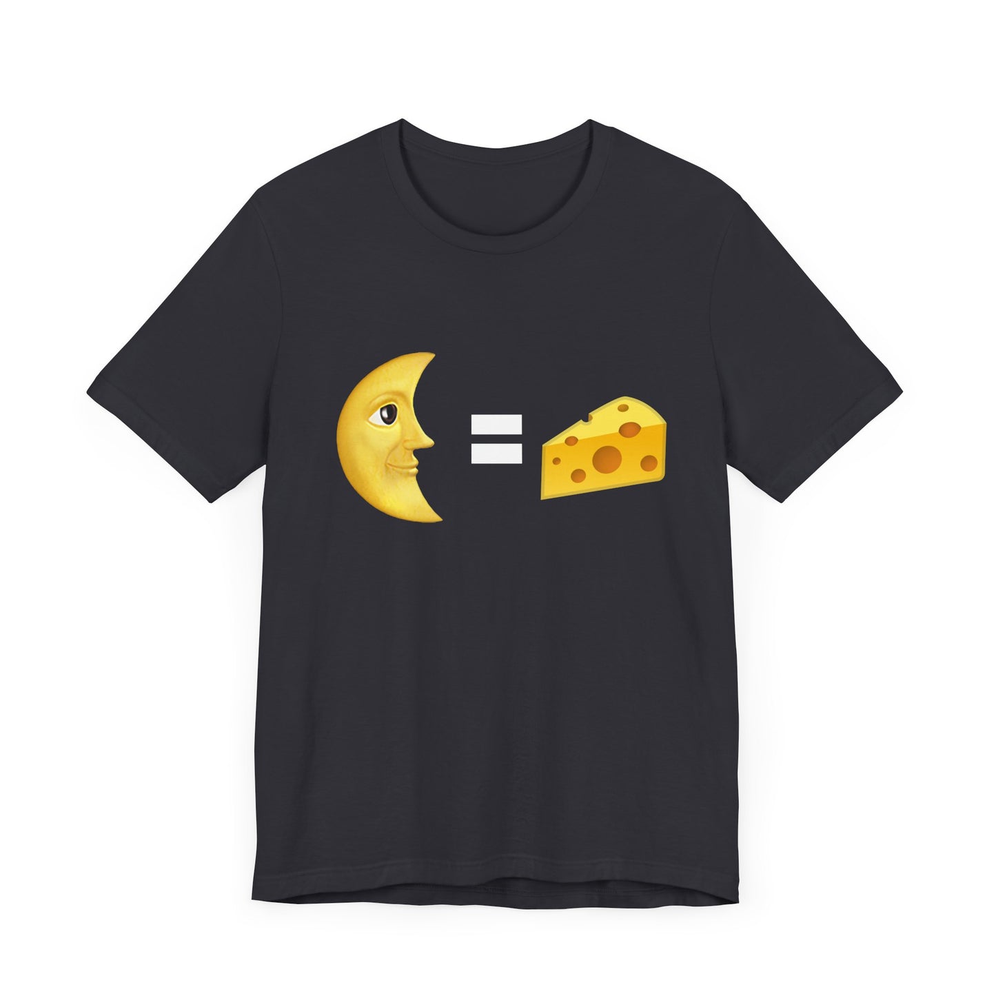 Funny Cheese & Moon Graphic Unisex Tee - Perfect for Food Lovers