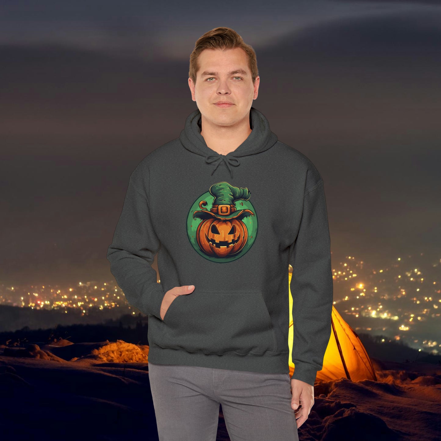 Pumpkin Head Hooded Sweatshirt