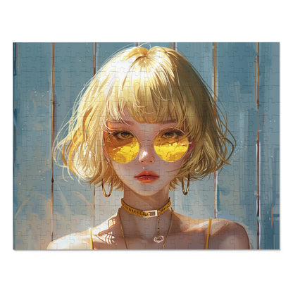 Young Anime Girl  Jigsaw Puzzle (30, 110, 252, 500,1000-Piece)